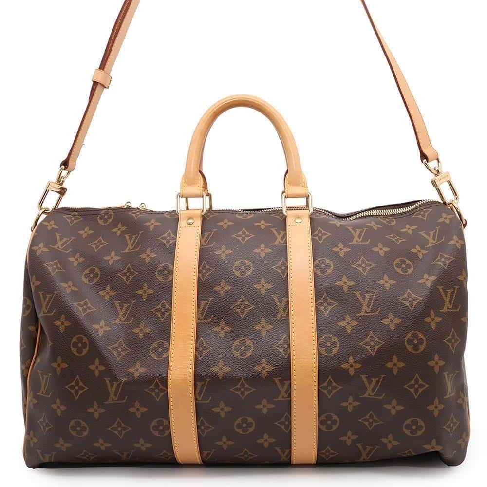 Louis Vuitton Boston Bag Monogram Keepall Bandouliere Travel